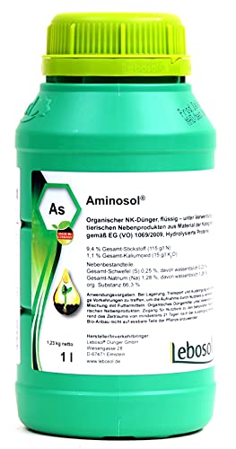Aminosol 1000 ml organischer Flüssigdünger für Pflanzen/Bonsai 63039 von Lebosol
