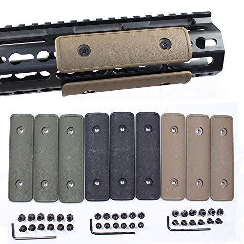 4" Keymod Rail Panel Section Handguard Cover Keymod Panels Grip Tactical Hunting Gun Accessory (3 Colors Optional)(F) von LecMy