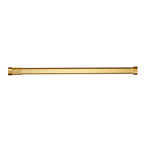 LecMy Kleiderstange Ausziehbar Schrank-Stange Metall Teleskop-Schrankrohr Verstellbar for Garderobe Und Nische Aluminiumlegierung,Gold (Color : Gold) von LecMy