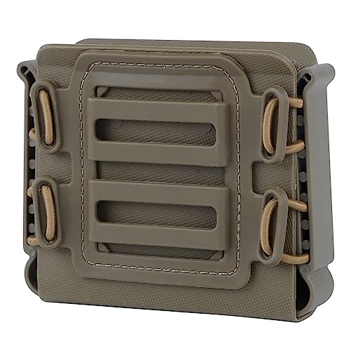Tactical Scorpion Sniper Magazine Pouch for ASW338 L96A1 M82A1 Military MOLLE/PALS Hunting MAG Holder Belt Clip Shell Bag Nylon(Tan) von LecMy