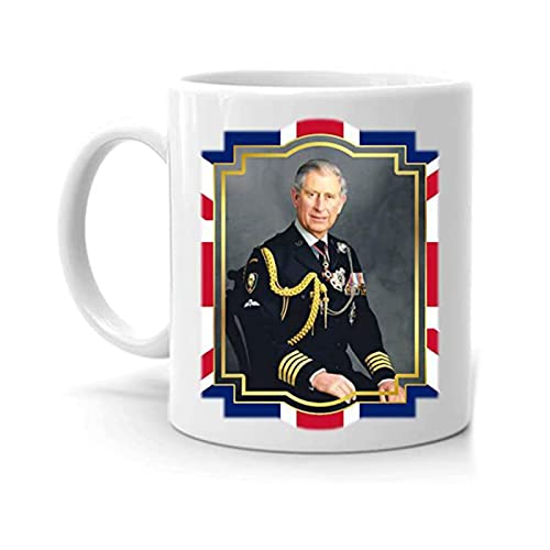 Krönung King Charles Tasse, König Charles III Reign Celebration Tee Kaffeetassen Royal Family Memorabilia König Krönung Tasse Keramiktasse für Kaffee und Nachmittagstee von Lecerrot