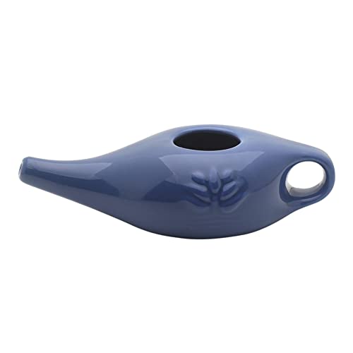 Nasal-Neti-Topf aus Keramik, Neti-Pot Sinus-Spültopf für Nasenspülung, Entgiftung, Nasennebenhöhlenentlastung, Nasenspülung, Jal Neti Natural Nasal Decongesting, Tool Kit für Zuhause, Geschenke von Lecerrot