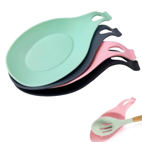 4 Stück Löffelablage, Kochlöffel Ablage Küche, Kochlöffelhalter, Spoon, Löffelhalter, Kochlöffel, Kochlöffelablage, Spoon Rest, Löffelhalter, Kochlöffel Halter, Ablage Für Kochlöffel von Lechengjia