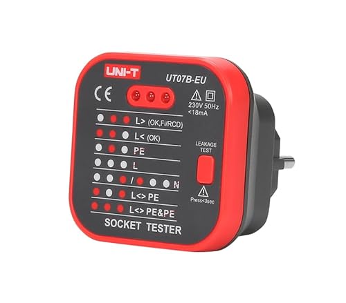 Lechpol Netzsteckdosen-Tester mit RCD Verifizierungsfunktion UNI-T UT07B-EU Marke Lechpol Netzsteckdosen-Tester mit RCD Verifizierungsfunktion UNI-T UT07B-EU Marke von Lechpol