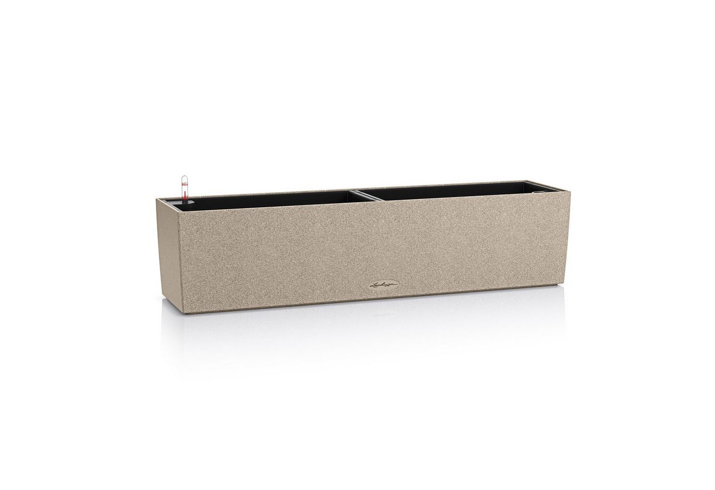 Lechuza® Balkonkasten Balconera Stone 80 sandbeige (Komplettset) von Lechuza®