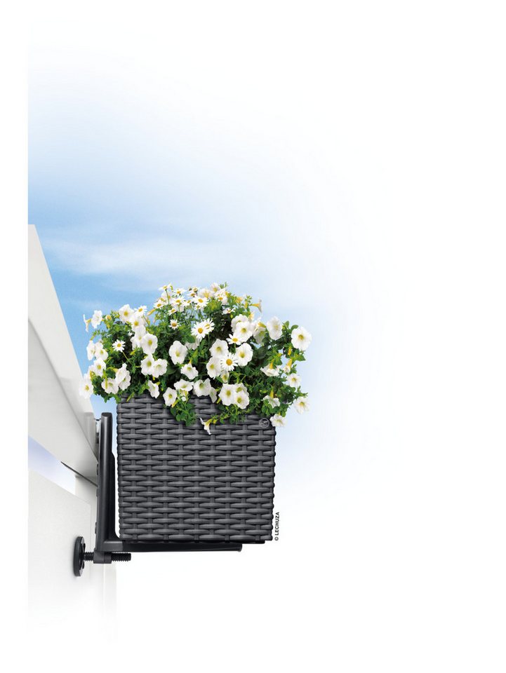 Lechuza® Blumenkastenhalter Lechuza Balkonkastenhalter schwarz von Lechuza®