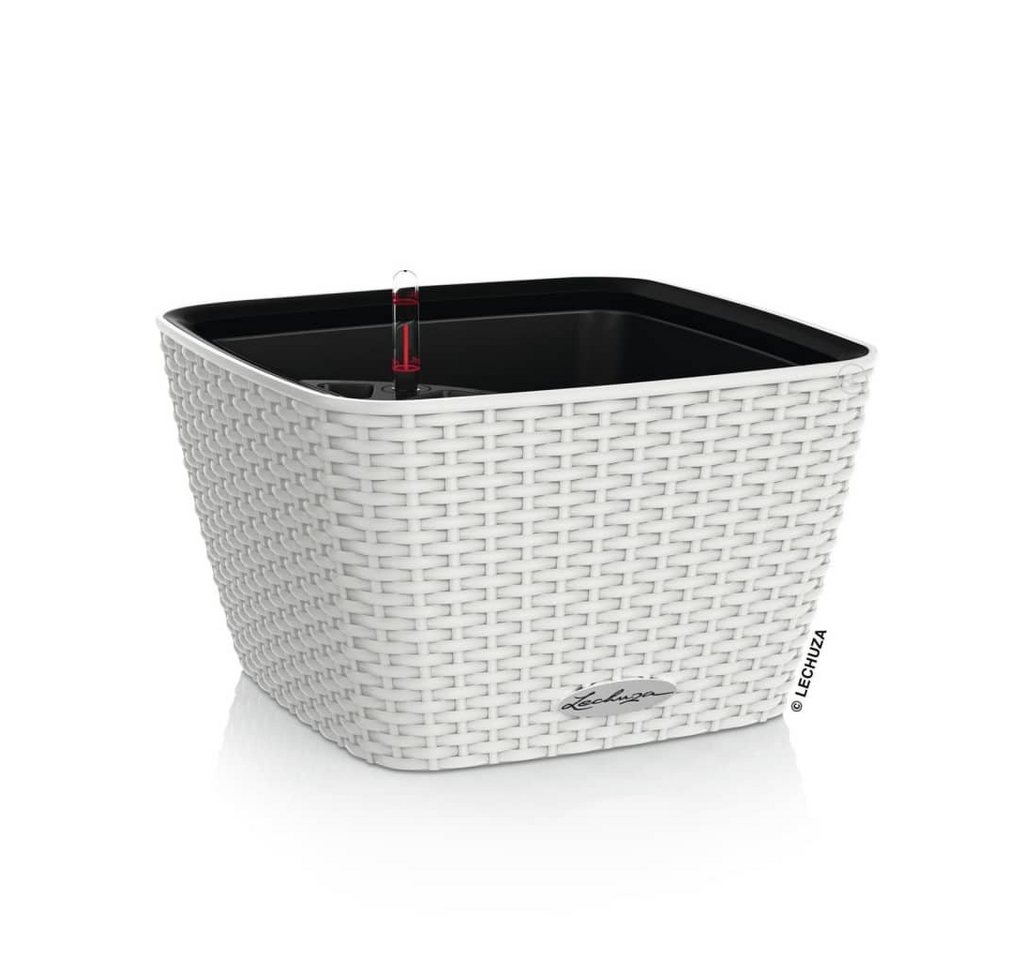 Lechuza® Blumentopf Pflanzgefäß BACINO Cottage ALL-IN-ONE 30x30 cm Weiß (1 St) von Lechuza®