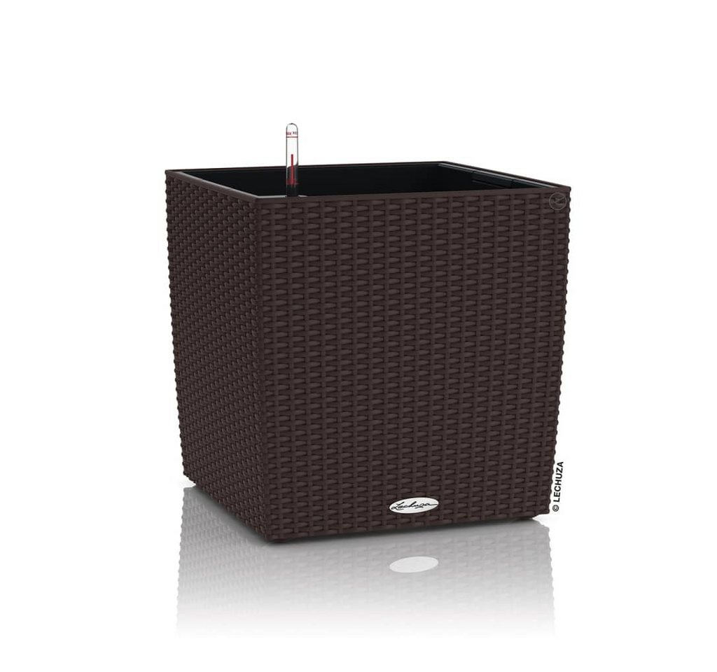 Lechuza® Blumentopf Pflanzgefäß CUBE Cottage 40 ALL-IN-ONE Mokka (1 St) von Lechuza®