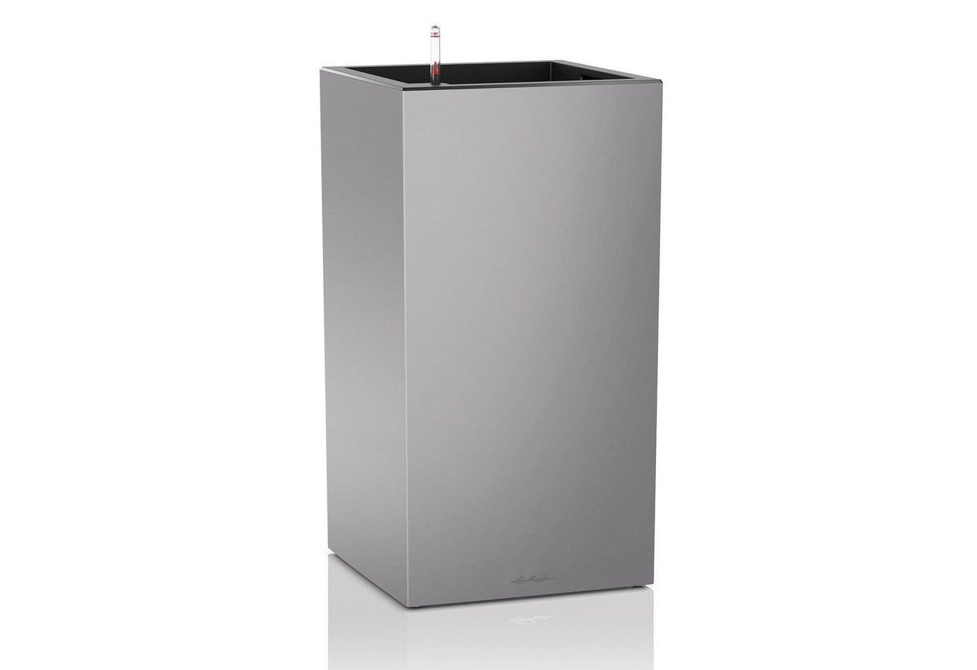 Lechuza® Blumentopf Pflanzgefäß Canto Premium 40 high silber metallic von Lechuza®