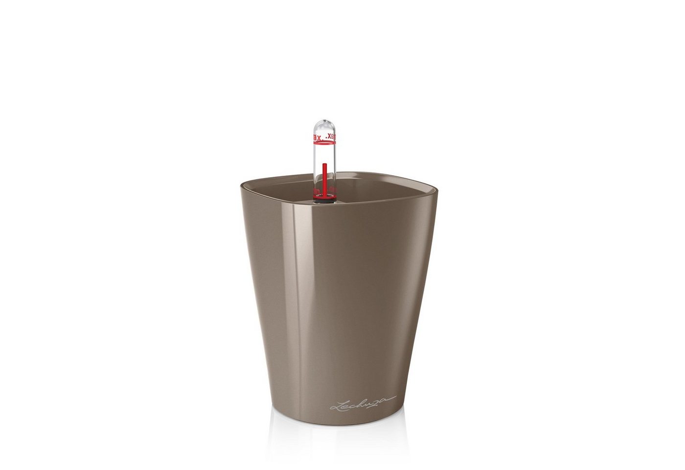 Lechuza® Blumentopf Pflanztopf Mini Deltini taupe hochglanz von Lechuza®