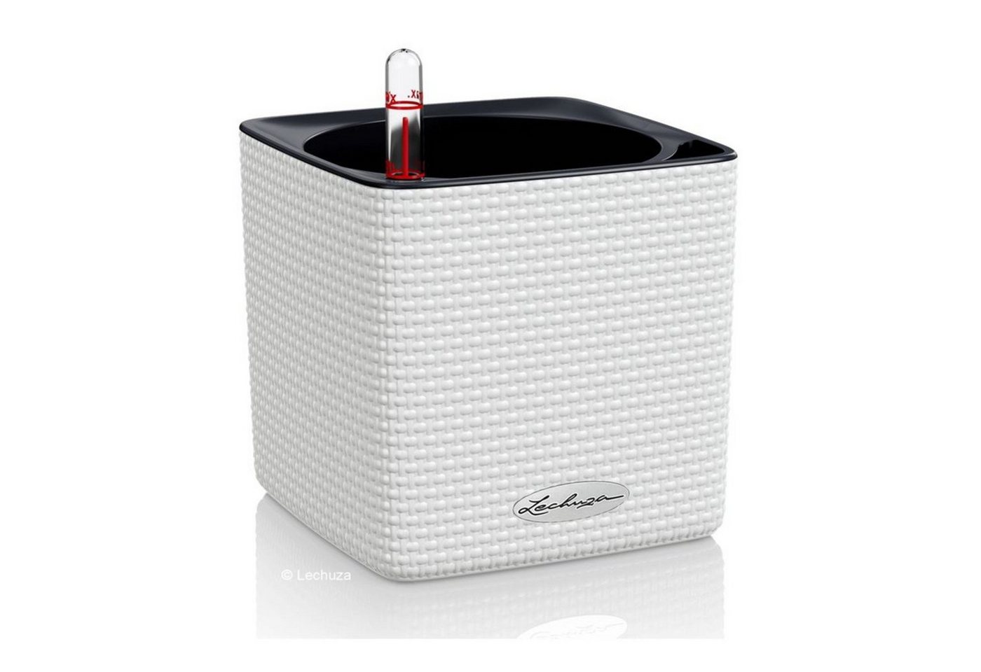 Lechuza® Kräutertopf Cube Color 14 mit Stick-System weiß (Komplettset) von Lechuza®