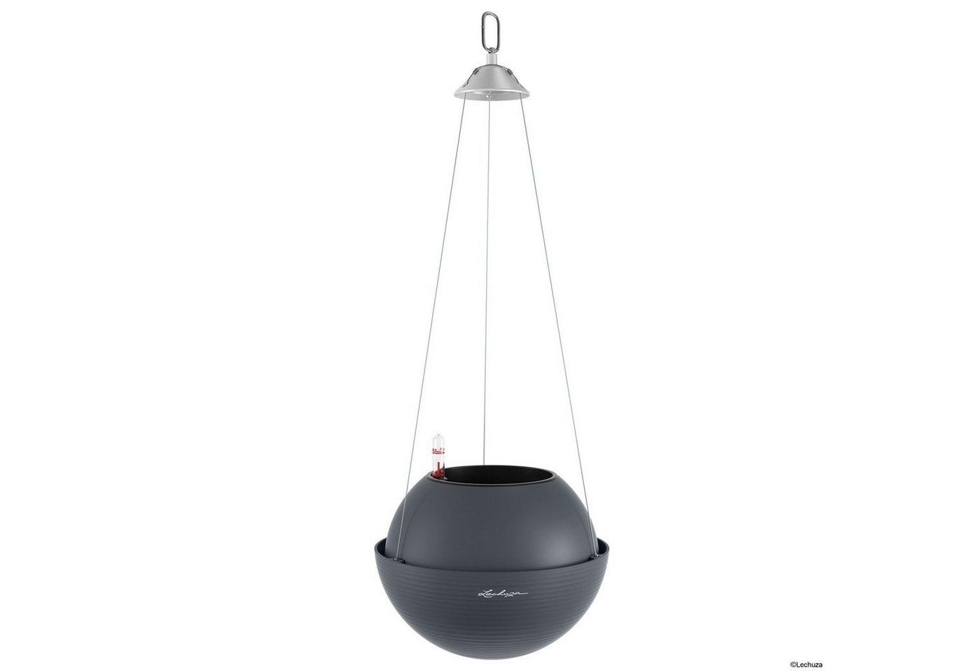 Lechuza® Kräutertopf Hängeampel Bola Color 23 schiefergrau (Komplettset) von Lechuza®
