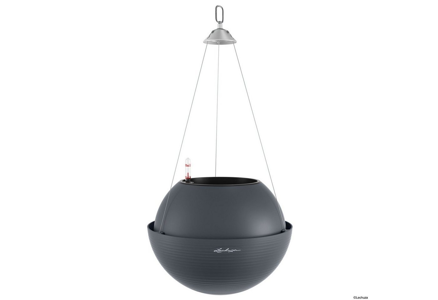 Lechuza® Kräutertopf Hängeampel Bola Color 32 schiefergrau (Komplettset) von Lechuza®