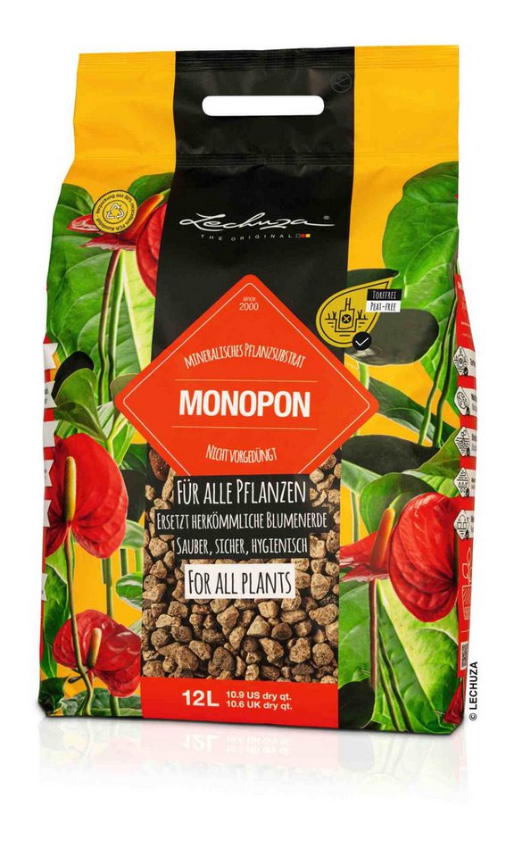 Lechuza® Pflanzgranulat Lechuza Substrat Monopon 12L torffrei ungedüngt 19550 von Lechuza®