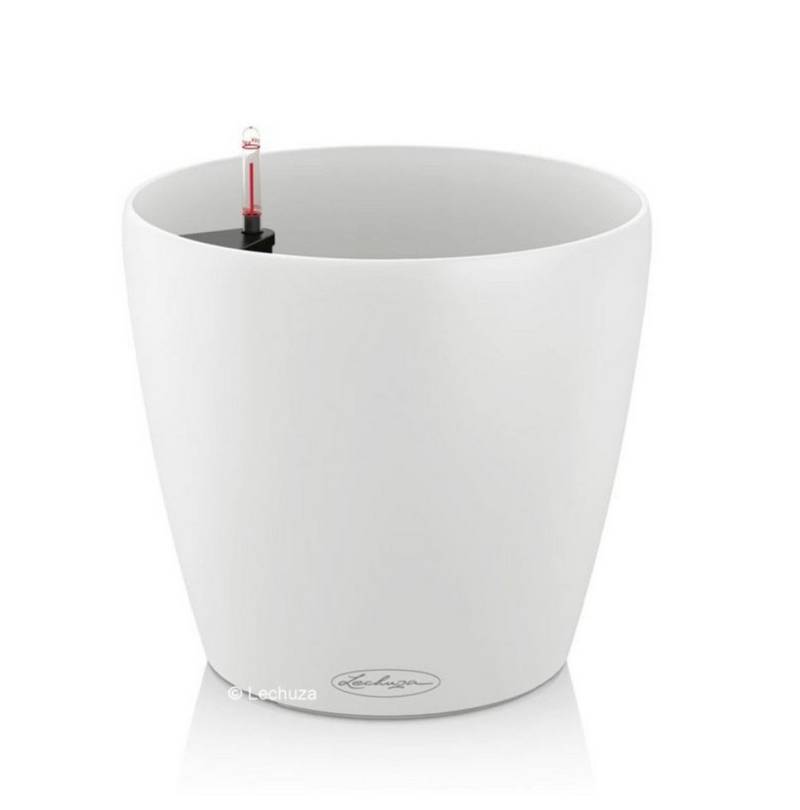 Lechuza® Pflanzkübel Blumentopf Classico Color 18 weiß (Komplettset) von Lechuza®