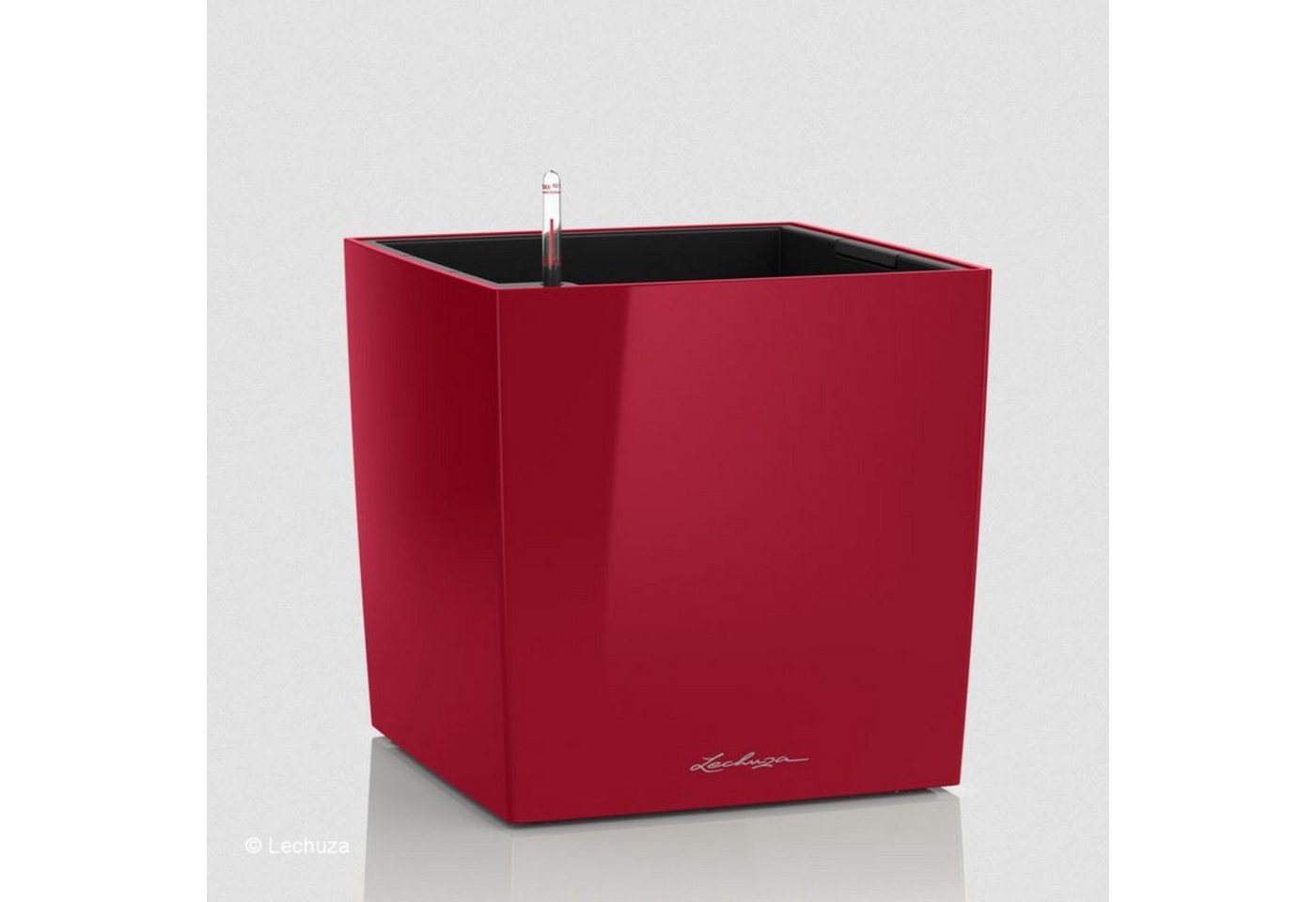 Lechuza® Pflanzkübel Lechuza Pflanzgefäß Cube 30 scarlet rot hochglanz von Lechuza®