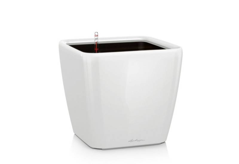 Lechuza® Pflanzkübel Pflanzgefäß Quadro LS 35 weiß hochglanz von Lechuza®