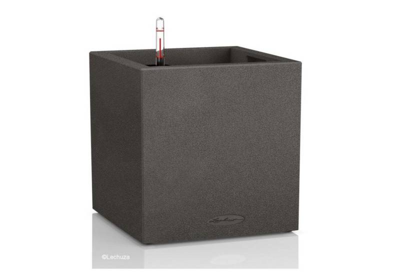 Lechuza® Pflanzkübel Pflanztopf Canto Stone 30 low graphitschwarz 13702 (Komplettset) von Lechuza®