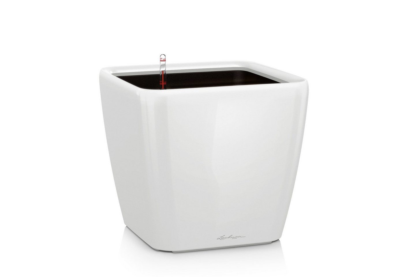 Lechuza® Pflanzkübel Pflanzgefäß Quadro LS 21 weiß hochglanz von Lechuza®