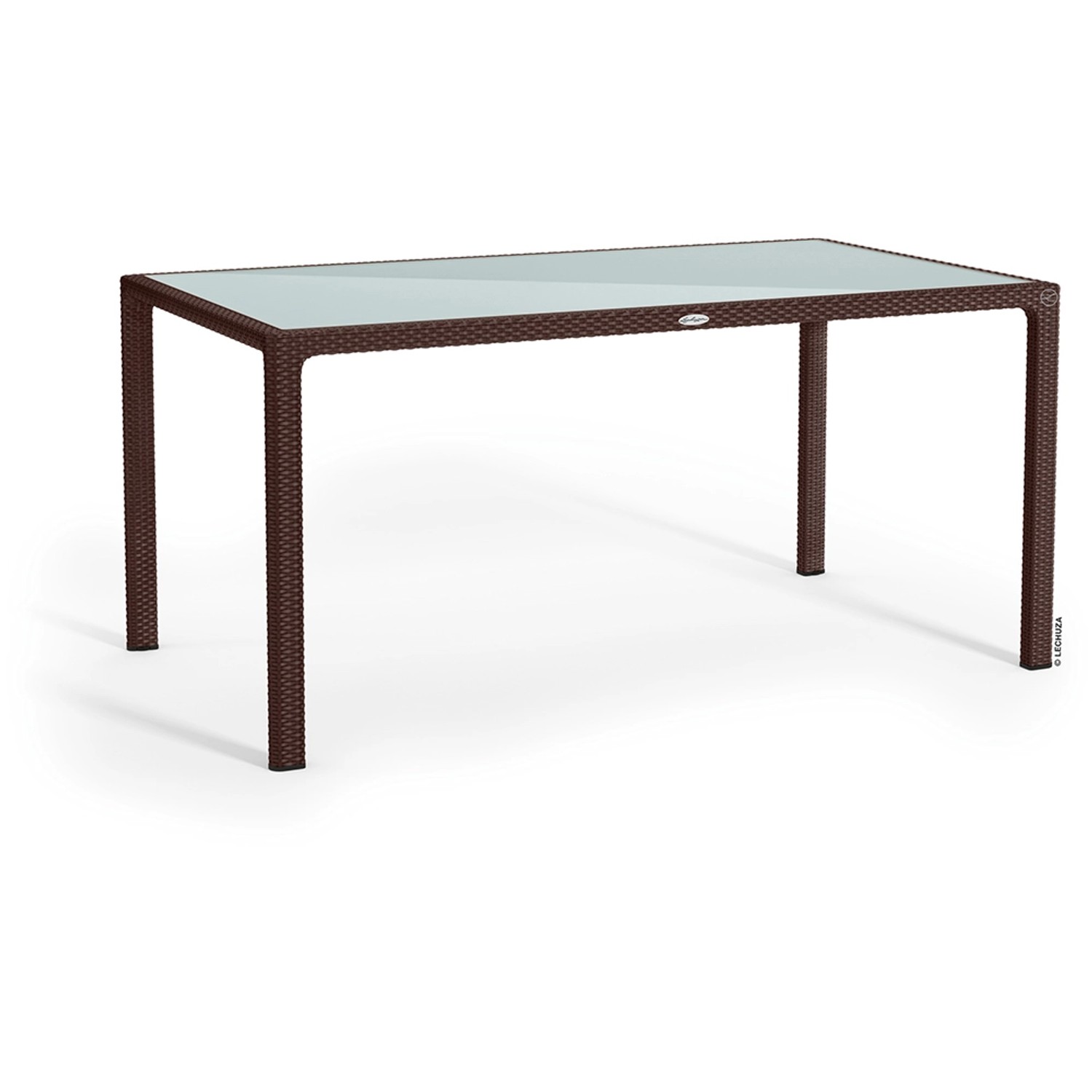 Esstisch mit Glasplatte Mokka 160 x 90 cm Esstisch mit Glasplatte Mokka 160 x 90 cm von Lechuza