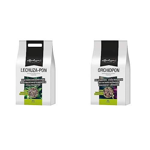 LECHUZA%22PON 12L%22 Pflanzsubstrat, Neutral &%22ORCHIDPON 3L%22 Pflanzsubstrat von Lechuza