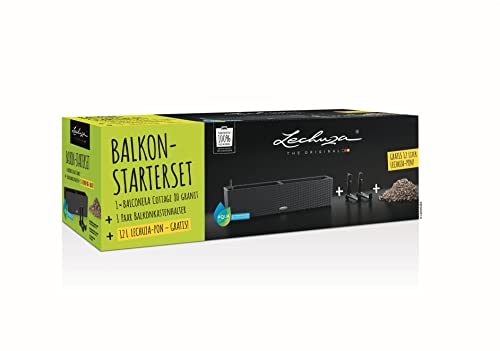 LECHUZA BALCONERA Starter Set (1x BALCONERA Cottage 80 granit + 1 x Balkonkastenhalter schwarz + 12 L PON (gratis PON)), 81 x 25,3 x 21 cm LECHUZA BALCONERA Starter Set (1x BALCONERA Cottage 80 granit + 1 x Balkonkastenhalter schwarz + 12 L PON (gratis PON)), 81 x 25,3 x 21 cm von Lechuza
