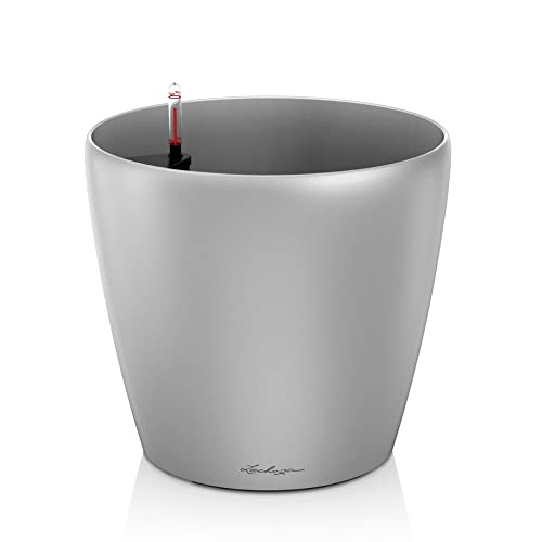 LECHUZA CLASSICO Premium 60 silber metallic 14568 von Lechuza