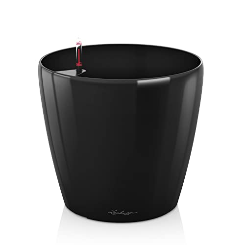LECHUZA CLASSICO Premium 70 schwarz hochglanz 14669 von Lechuza