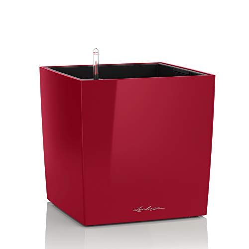 LECHUZA CUBE Premium 40 scarlet rot hochglanz 16367 von Lechuza