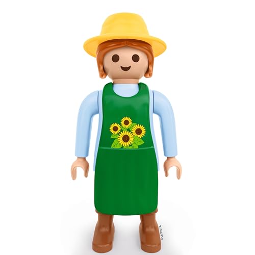 LECHUZA Gärtnerin 2021 - Sonnenblume (62,5 cm), Grün/Hellblau von Lechuza