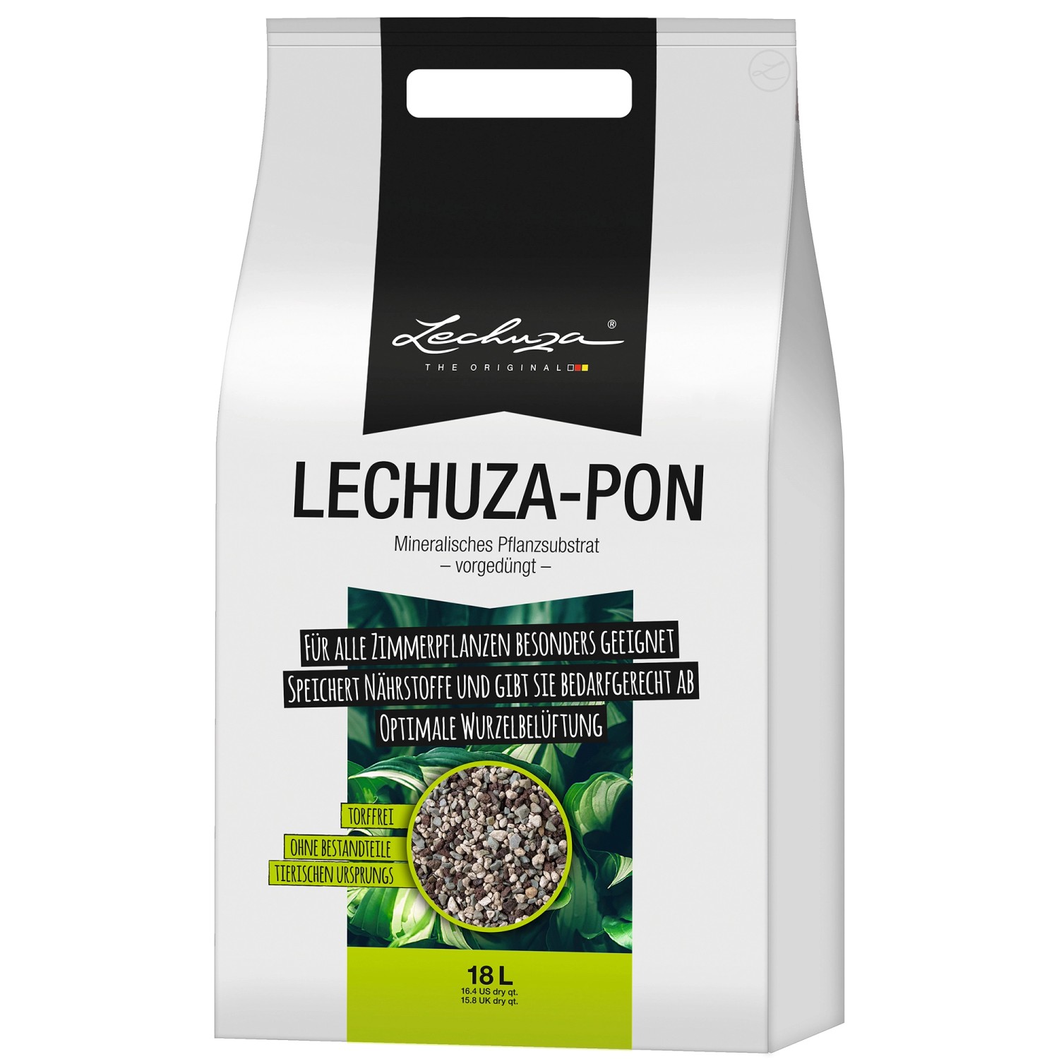 Pflanzsubstrat Lechuza-Pon 18 Liter für Zimmerpflanzen von Lechuza