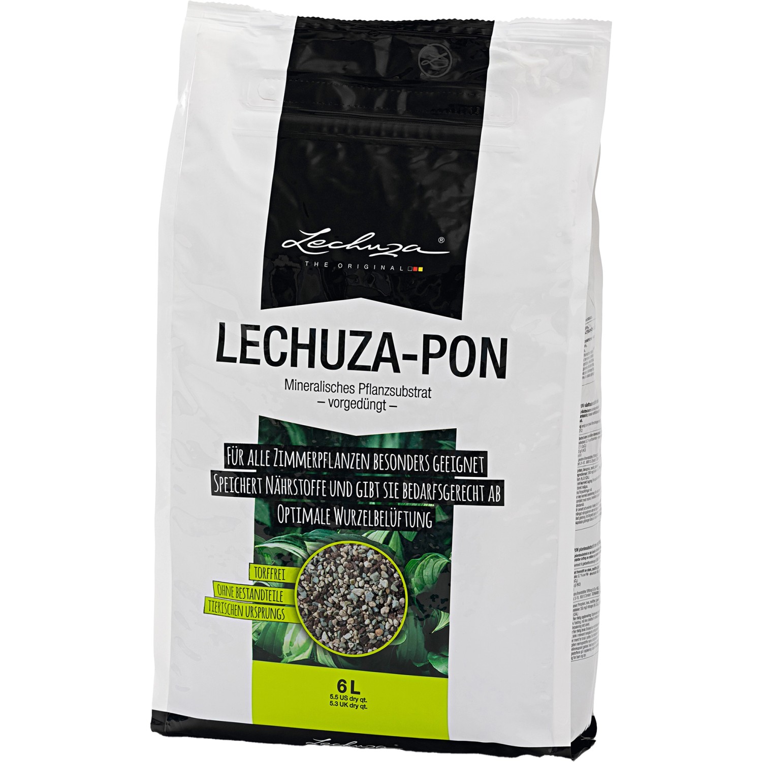 Pflanzsubstrat Lechuza-Pon 6 Liter für Zimmerpflanzen von Lechuza