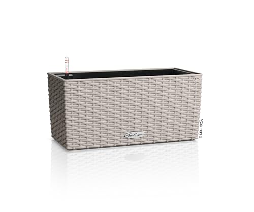 LECHUZA-Pflanzgefäß BALCONERA Cottage 40 sandbraun, Balkonkasten mit Bewässerungssystem, Wasserstandsanzeiger und Pflanzeinsatz, Flechtoptik, 40 x 19 x 19 cm, 15474 LECHUZA-Pflanzgefäß BALCONERA Cottage 40 sandbraun, Balkonkasten mit Bewässerungssystem, Wasserstandsanzeiger und Pflanzeinsatz, Flechtoptik, 40 x 19 x 19 cm, 15474 von Lechuza