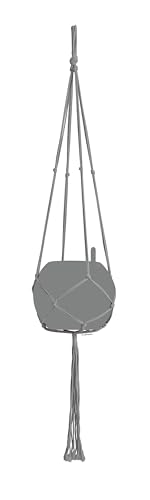 LECHUZA-Zubehör Makramee-Aufhängung Cotton Pure 120 cm grau aus Baumwolle, 13898 LECHUZA-Zubehör Makramee-Aufhängung Cotton Pure 120 cm grau aus Baumwolle, 13898 von Lechuza