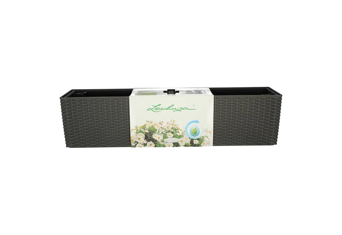 Lechuza® Balkonkasten Lechuza Blumenkasten Balconera Cottage 80 granit grau von Lechuza