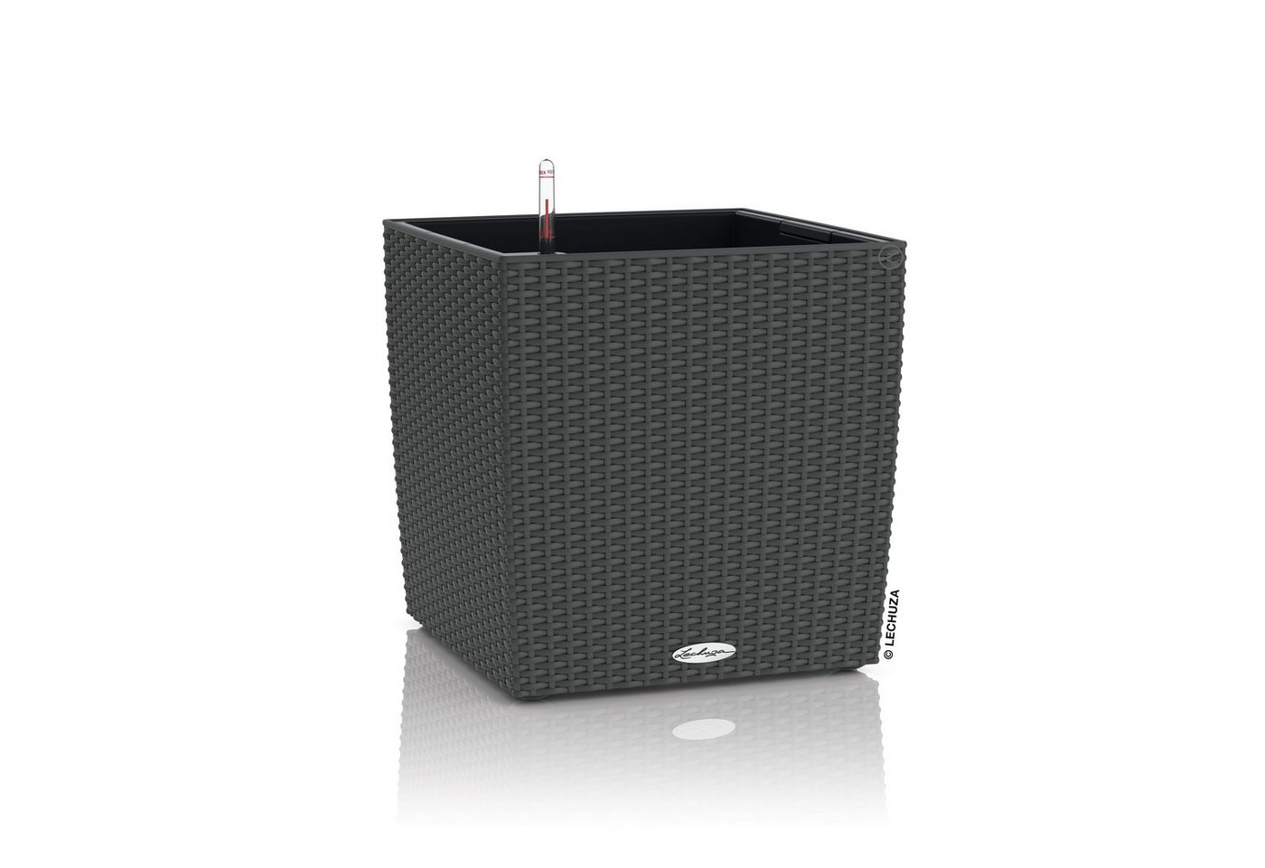 Lechuza® Blumentopf Cube Cottage 50 - granit, mit Wasserspeicher von Lechuza