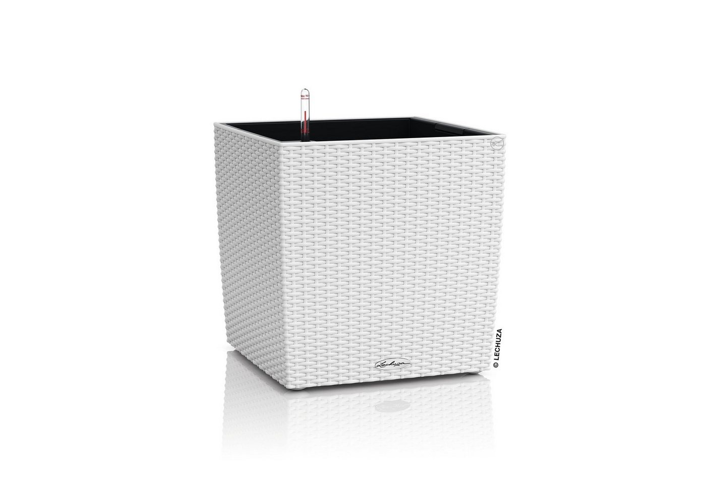 Lechuza® Blumentopf Cube Cottage 50 - weiß mit Wasserspeicher von Lechuza