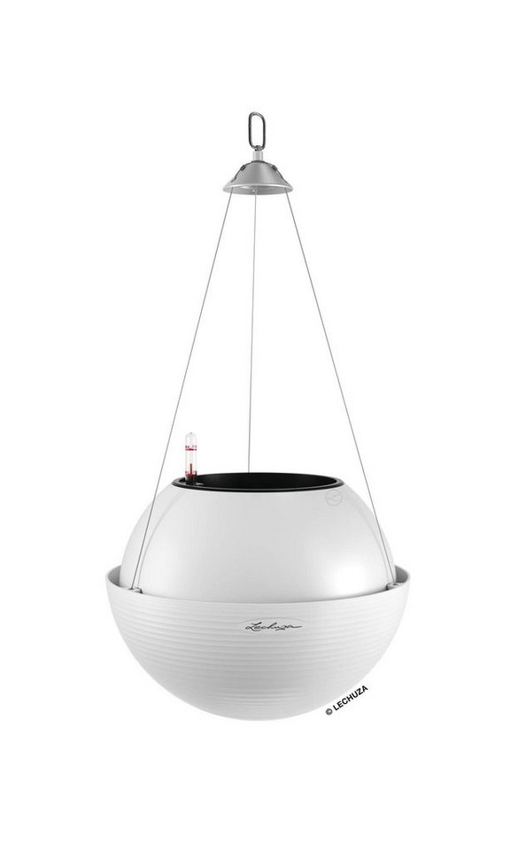 Lechuza® Blumentopf Bola Color 32 weiß Komplettset von Lechuza