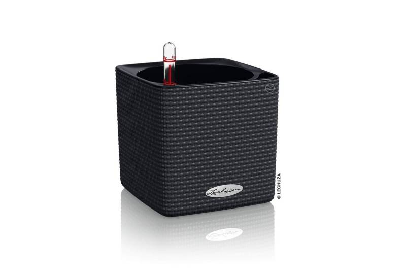 Lechuza® Blumentopf Cube Color 14 - schiefergrau AIO Komplettset von Lechuza