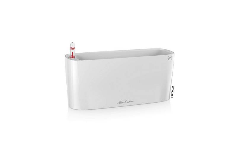 Lechuza® Blumentopf Delta 10 - weiß hochglanz mit Wasserspeicher von Lechuza