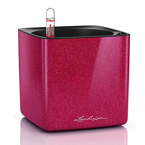 LECHUZA CUBE Glossy 14 cherry pie highgloss glitter 13514 von Lechuza