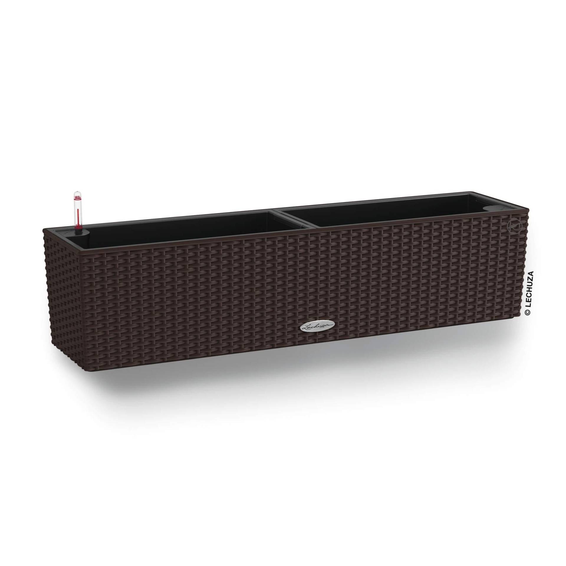 Lechuza Blumenkasten Balconera Cottage 80 mokka braun von geobra Brandstätter Stiftung & Co. KG LECHUZA
