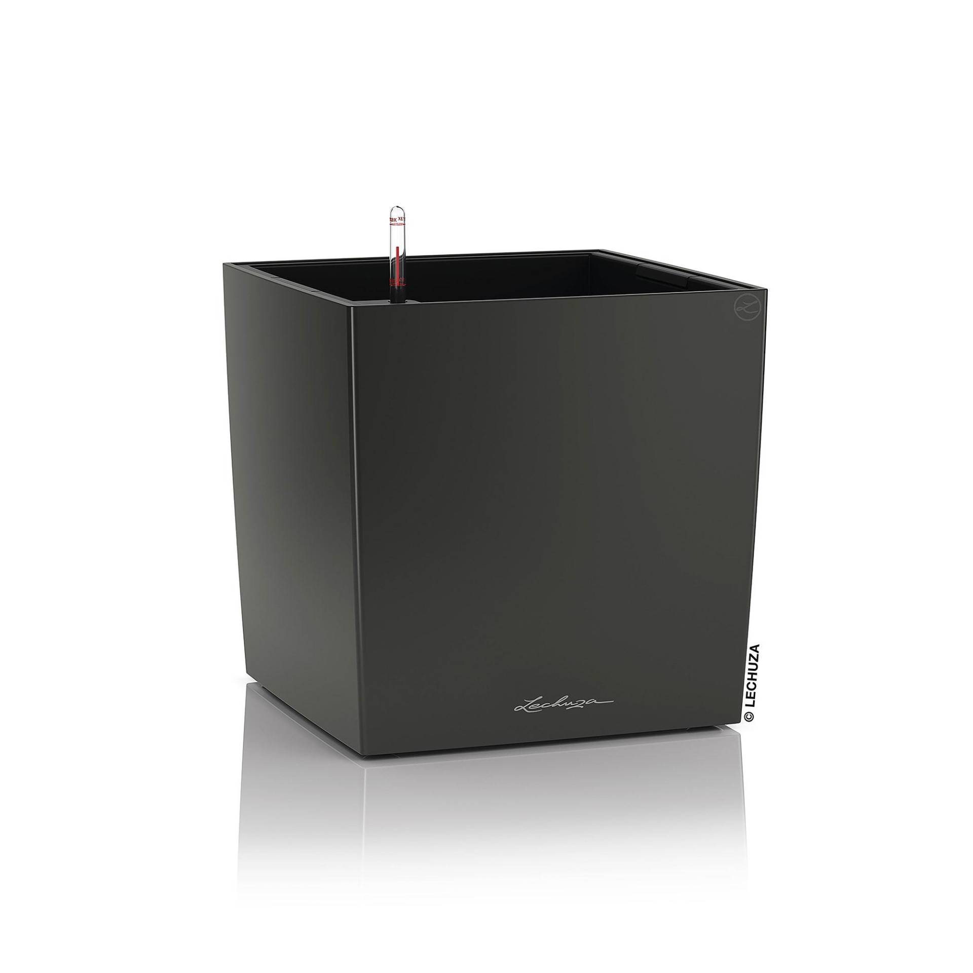 Lechuza Blumentopf groß Cube 30 anthrazit metallic von geobra Brandstätter Stiftung & Co. KG LECHUZA
