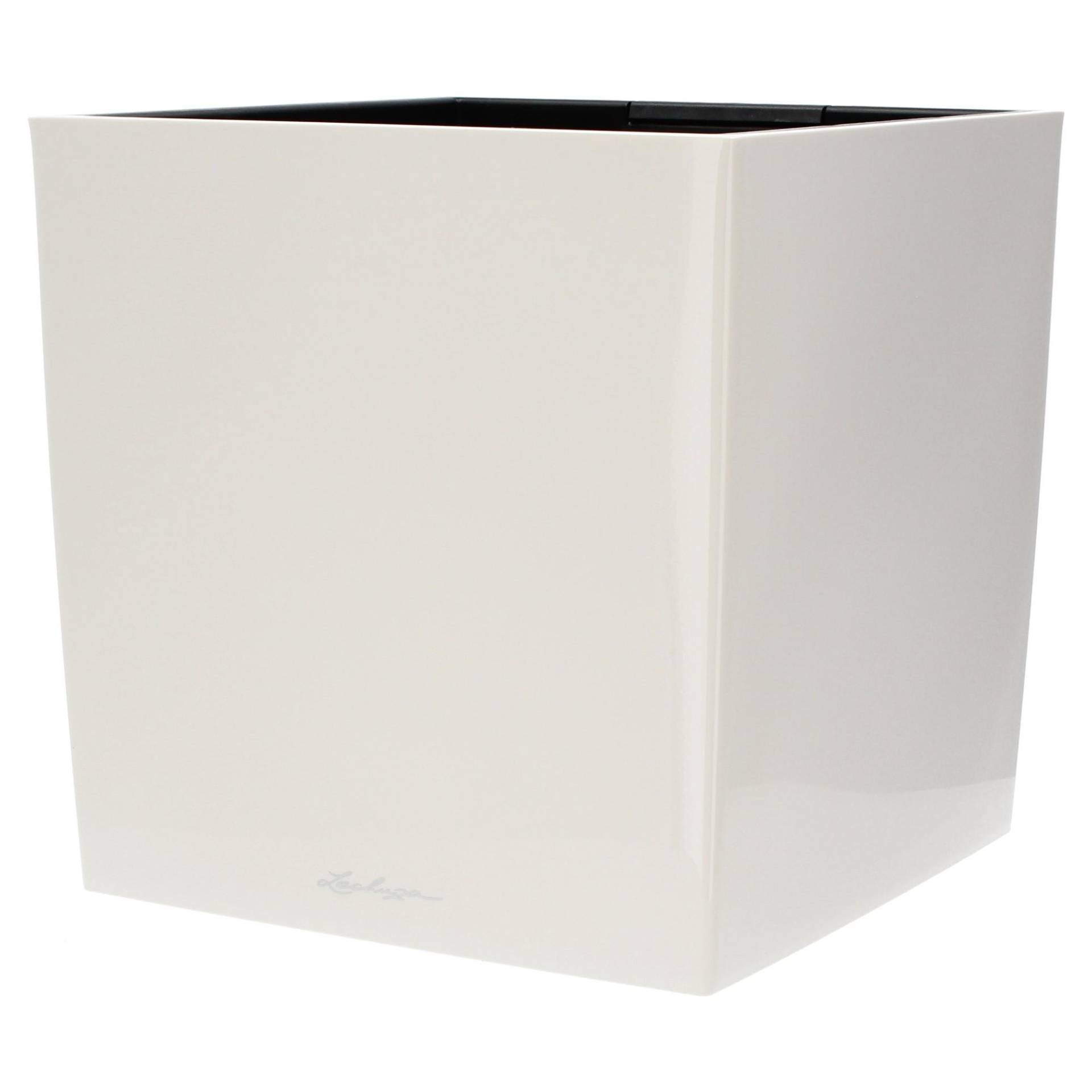 Lechuza Blumentopf groß Cube 40 weiß hochglanz von geobra Brandstätter Stiftung & Co. KG LECHUZA
