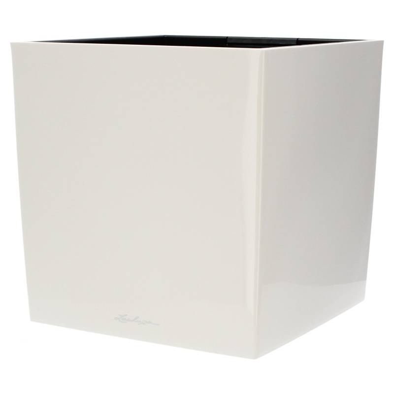 Lechuza Blumentopf groß Cube 40 weiß hochglanz von geobra Brandstätter Stiftung & Co. KG LECHUZA