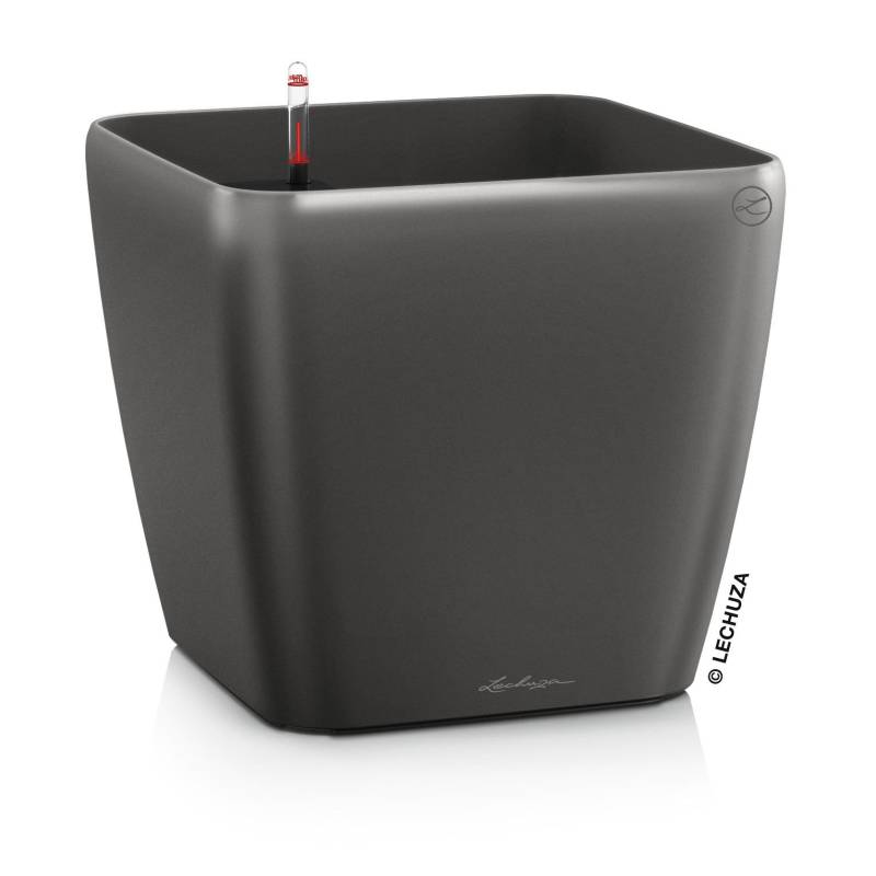 Lechuza Blumentopf groß Quadro LS 50 anthrazit metallic von geobra Brandstätter Stiftung & Co. KG LECHUZA