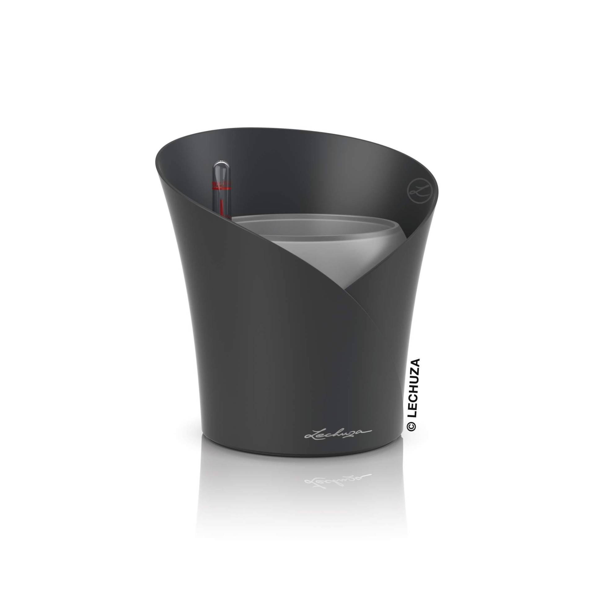 Lechuza Blumentopf klein Orchidea schiefergrau matt 13961 von geobra Brandstätter Stiftung & Co. KG LECHUZA