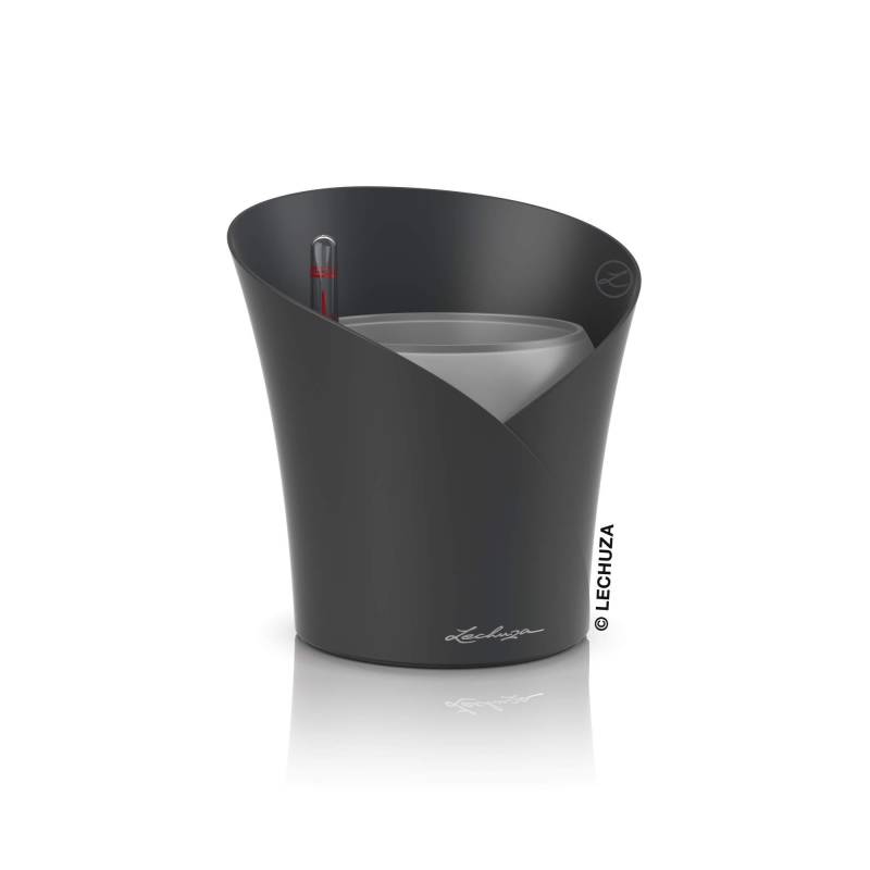 Lechuza Blumentopf klein Orchidea schiefergrau matt 13961 von geobra Brandstätter Stiftung & Co. KG LECHUZA