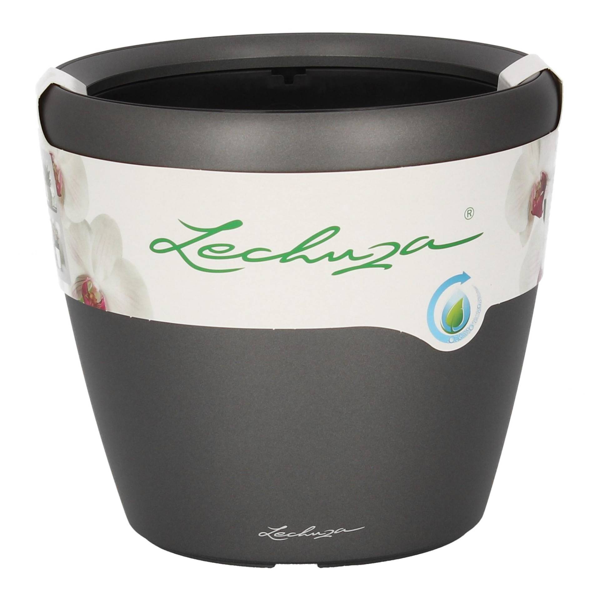 Lechuza Blumentopf rund Classico 21 LS anthrazit metallic Lechuza Blumentopf rund Classico 21 LS anthrazit metallic von geobra Brandstätter Stiftung & Co. KG LECHUZA