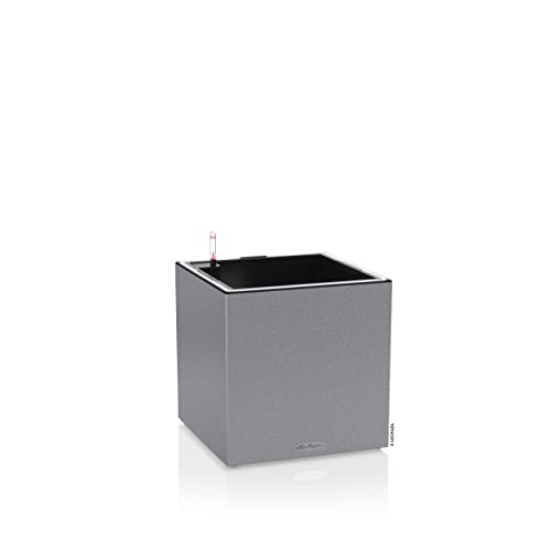 Lechuza Canto Stone 40 LED Low All-in-One Set steingrau 13690 von Lechuza